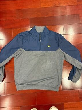 Master’s bought in Augusta 2022 M Men’s Navy and Gray Pullover Quarter-Zip